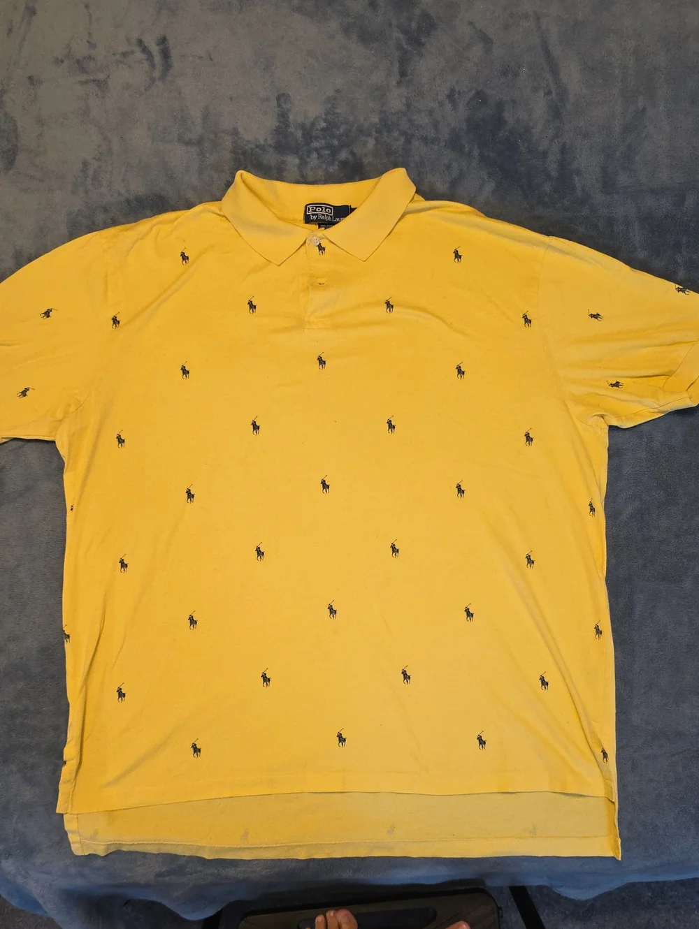 Polo by Ralph Lauren Yellow Polo with Navy Pony Embroidery